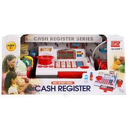 Кассовый аппарат на батарейках со звуком (1712U041sim) - миниатюра