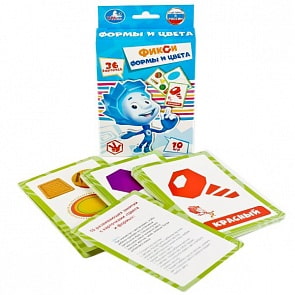 Развивающие карточки Фиксики - Формы и цвета, 36 карточек (Умка, 4690590137932sim)