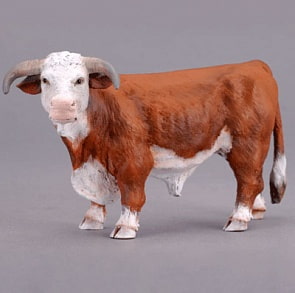 Фигурка герефордского быка (GULLIVER Collecta, 88234b)