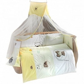Комплект из 4 предметов серии Little Bear, beige-yellow (Kidboo, 00-0012943)
