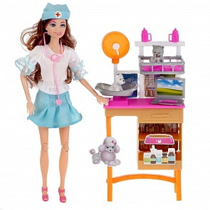 Кукла-доктор с аксессуарами, 29 см (1803O640) (ассортимент)