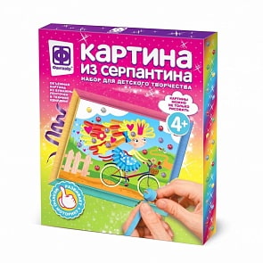Картина из серпантина На велосипеде в лето (Фантазер, 967068)