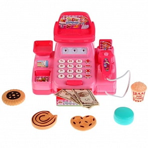 Кассовый аппарат с аксессуарами, свет и звук (E653-H05040)