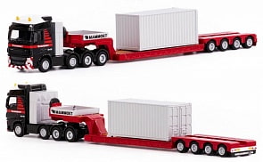 Тягач Mammoet Volvo FH4 Glob XL 8x4 с платформой и контейнер (Полесье, 71-2026)