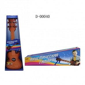 Гитара акустическая коричневая, со световыми эффектами  (ABtoys, D-00040)