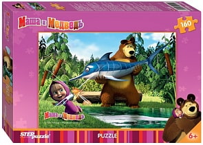 Пазл Маша и Медведь, 160 элементов (Step Puzzle, 94022)