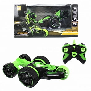 Трюковая машина-перевертыш на р/у, 19 см, свет (1toy, Т13792)