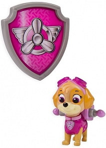 Фигурка спасателя - Скай с рюкзаком-трансформером. Paw Patrol "Щенячий патруль" (Spin Master, 16600-Sky)