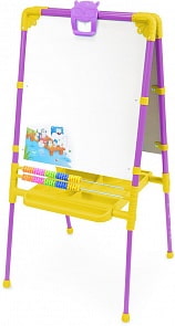 Растущий двусторонний мольберт со счетами, сиреневый (Nika, М2_сиреневый)