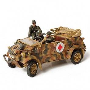 Коллекционная модель - немецкий автомобиль Kubelwagen Type 82 (VW), Голландия 1944 год, 1:32 (Unimax,  82007_md)