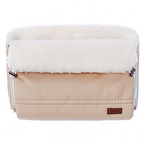 Муфта меховая для коляски Nuovita Alpino Lux Bianco Cappuccino/Капучино (Nuovita, NUO-mALPLB_1972)