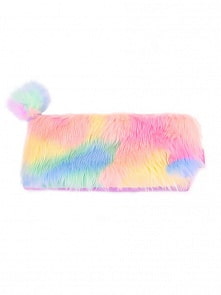 Пенал с пушком и помпоном радужный (Михи Михи, MM06712)