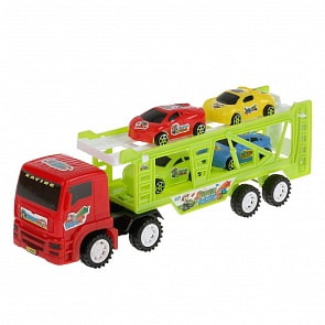 Трейлер инерционный с машинками, разные цвета (1505A330) (ассортимент)