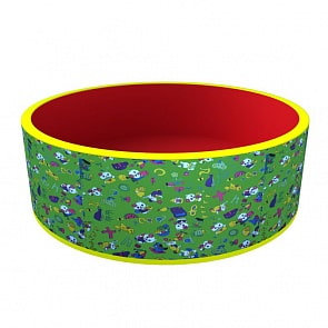 Сухой бассейн Веселая поляна ДМФ-МК-02.51.03, без шариков (Romana, ДМФ-МК-02.51.03_зеленый/красный без шариков)