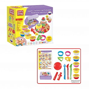 Набор для лепки пластилином - Воздушные пирожные (ТМ Let`s play, 36474)