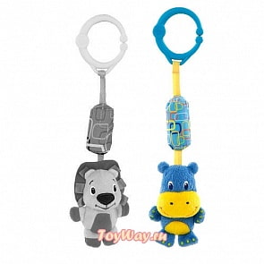 Развивающая игрушка «Звонкий дружок», Гиппопотам (Bright Starts, 8487-2st) 