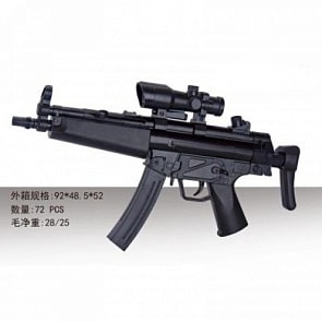 Автомат с лазерным и оптическим прицелом и пульками (1B01390)