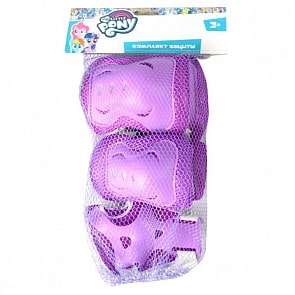 Комплект защиты для колен, локтей и запястий - Мой маленький пони, размер S, фиолетовый (PRSET-MLP-S-1sim)