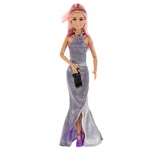 Кукла София в вечернем платье 29 см, руки и ноги сгибаются, аксессуары (София и Алекс, 66561-S-BB)