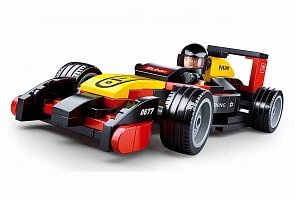 Конструктор - Гоночная машина с фигуркой, 120 деталей (Sluban, M38-B0677)