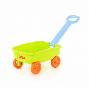 Тележка №3 с ручкой (Полесье, 76786) (ассортимент)