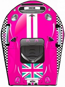 Ледянка Snow auto Mini Cooper, цвет розовый (RT, 6145RT)