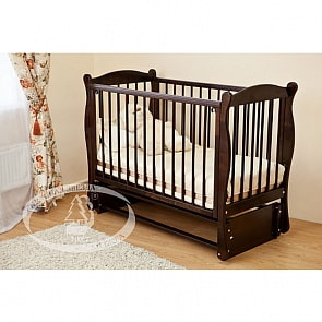 Кровать детская Красная Звезда Уралочка С 744, шоколад (Красная Звезда, КЗ-С 744_шоколад)