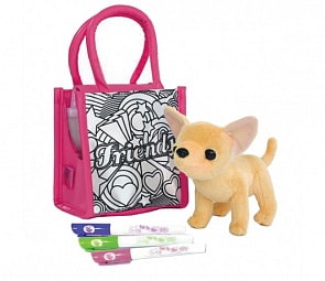 Плюшевая чихуахуа с сумочкой и фломастерами (Simba, 5895264)