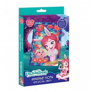 Мозаика из серии Алмазные узоры - Энчантималс. Бри Кроля и Твист, 10 х 15 см (Оригами, 04729)