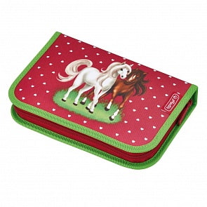 Пенал Horses с 31 предметом в комплекте (Herlitz, 50008308)