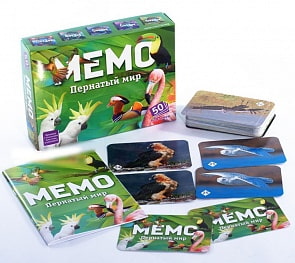 Настольная игра Мемо - Пернатый мир (Нескучные игры, 7952)