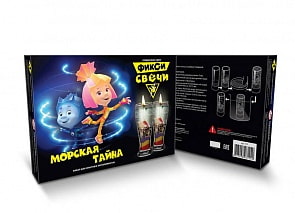 Набор для экспериментов из серии Фикси-опыты - набор для создания гелевых свечей Морская тайна (Висма, 737пл)