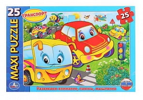 Макси-пазл – Машинки, 25 деталей (Умка, 4690590114346sim)