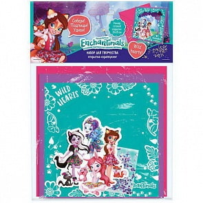 Открытка-скрапбукинг в конверте Энчантималс Wild hearts! (Оригами, 04573)