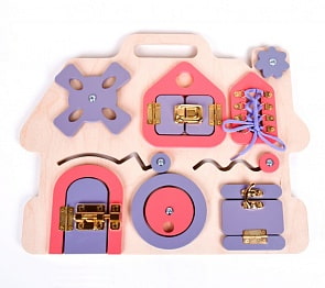 Бизиборд деревянный - Домик (Десятое королевство, 02103ДК)