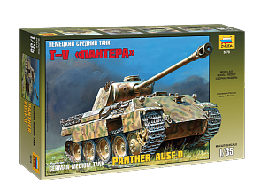 Модель для склеивания - Немецкий средний танк Пантера (Звезда, 3678з)