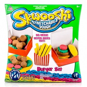 Набор для творчества Skwooshi – Бургер - масса для лепки и аксессуары (Skwooshi, S30021)