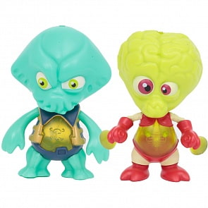 Набор игровых фигурок Exogini – Кэптэн Паррот и Док, 6 см, свет (Giochi Preziosi, EXG04210/RU)