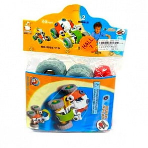 Конструктор из серии Собери машинку, 2 модели, 60 деталей (Shantou, 2555-11D)