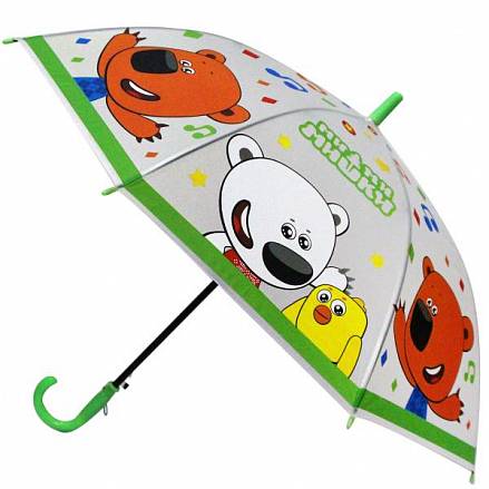 Детский зонт со свистком - Ми-Ми-Мишки, прозрачный, 50 см 