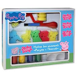 Набор для малышей - Рисуем с Пеппой, Peppa Pig (Росмэн, 31072ros) - миниатюра