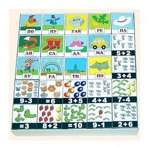 Кубики "Букварь и арифметика", 25 шт. (Десятое королевство, 05129ДК)