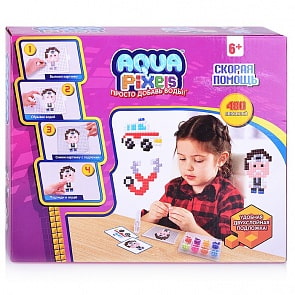 Набор Aqua Pixels Скорая помощь, 480 деталей (1 Toy, Т13073)