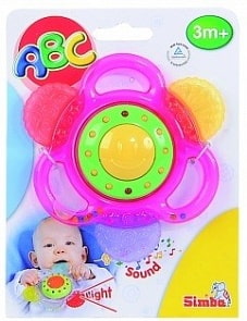Музыкальная погремушка со звуковыми и световыми эффектами, 4 варианта (Simba, 4011882)