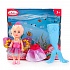 Кукла Машенька-принцесса, 12 см, в комплекте хвост русалки и крылья феи  - миниатюра №1