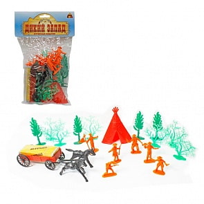 Набор игровых солдатиков - Дикий запад, 20 штук (Тилибом, Т58808)