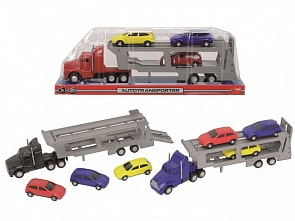 Трейлер с 3 машинками, 32 см., 3 вида (Dickie, 3746000)