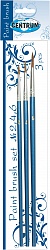 Кисти набор 3 штуки № 2 ,4, 6, шерсть овцы, конус (Centrum, 80657) - миниатюра