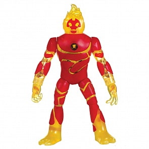 Фигурка Ben10 - Человек-огонь, 16 см, свет, звук (Playmates, 76601)