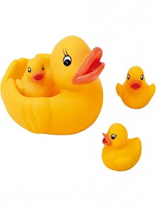 Игровой набор для ванной - Утка с утятами (Playgo, Play 1956)
